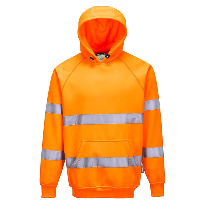 Portwest Warnschutz-Kapuzen-Sweat-Shirt, Grösse: XL, Farbe: Orange, B304ORRXL XL Orange, XL Orange
