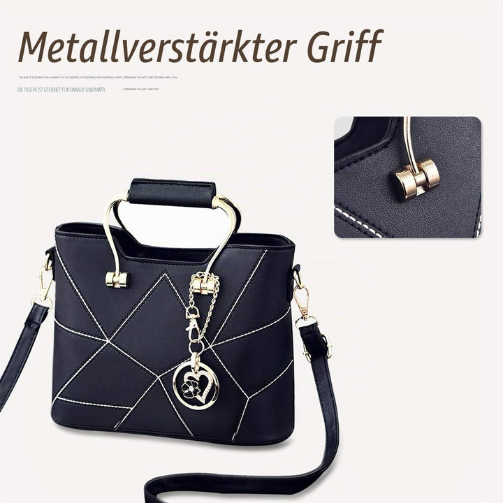 NICOLE &amp; DORIS Schultertasche Damen Mode PU Leder Schick Shopper Handtasche Umhängetasche Tote Handt
