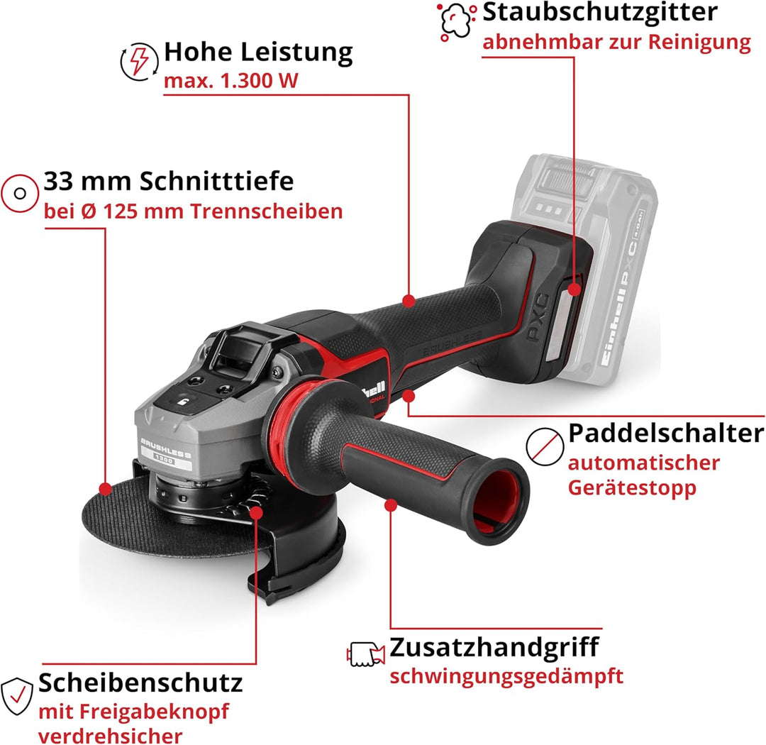 Einhell Professional Akku-Winkelschleifer TP-AG 18/125-13 Q P BL