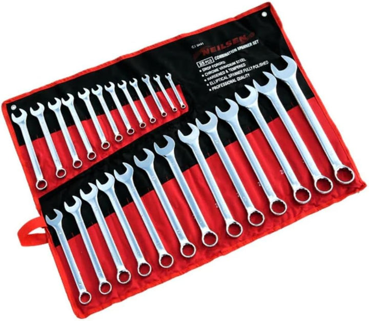 Spanner Set 25pc (Kombination - Spiegel Poliert) 6-32mm 1 St. / S 1 Pack/S, 1 Pack/S