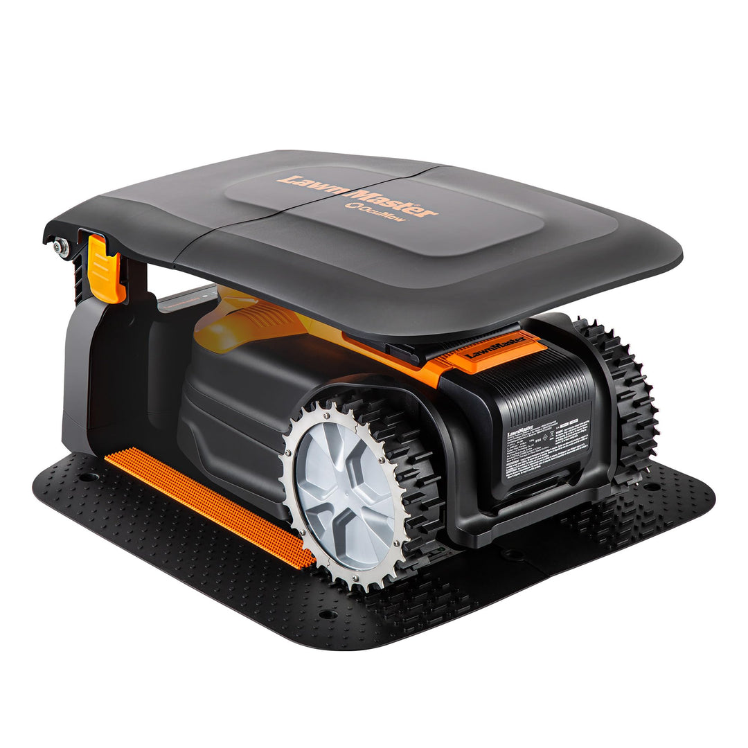 LawnMaster OcuMow Mähroboter Ladestation Garage Unterstand - 952642, Modern