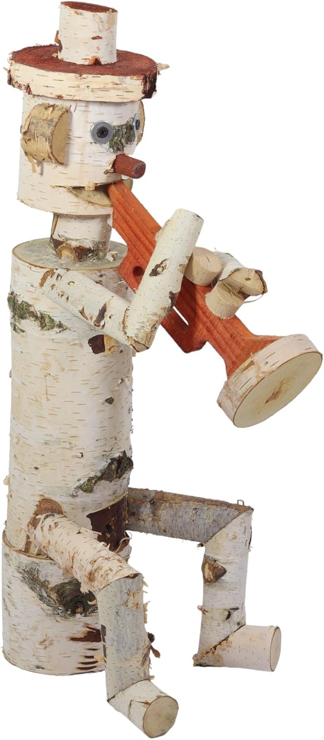 Holzfigur für Garten aus Birke R 55cm Gartenschmuck