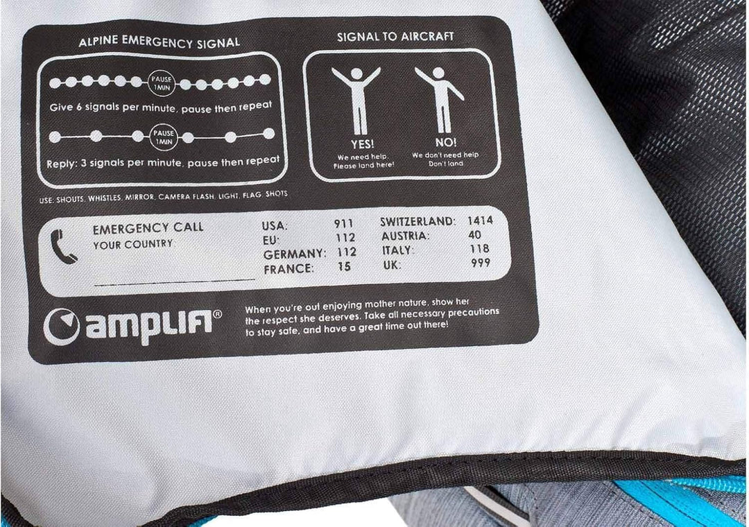 AmpliFi Track 17 Fahrrad Rucksack grau