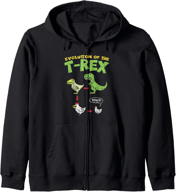 Funny T-Rex Dino Chicken Farmer Gift Kapuzenjacke