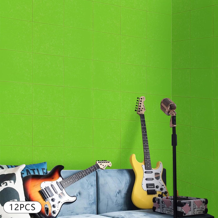 12 Stück Akustik Panel, Akustikplatten Selbstkleben, Akustikschaumstoff-Matten, Akustikpaneele für T