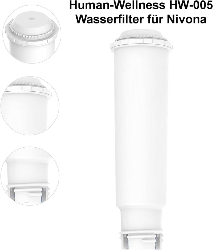 10x Wasserfilter HW-005 - Ersetzt Krups F088 &amp; Melitta