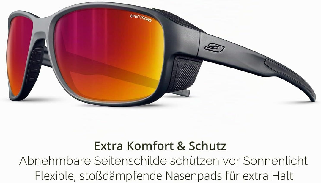 Julbo Herren Montebianco 2 Sunglasses (1er Pack) Einheitsgrösse Dunkelblau / Schwarz, Einheitsgrösse