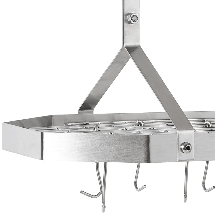 Cuisinart, achteckiger, hängender Topf- und Pfannenhalter aus Edelstahl