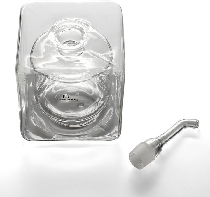 Doppelte Glas-Ölkanne Cube