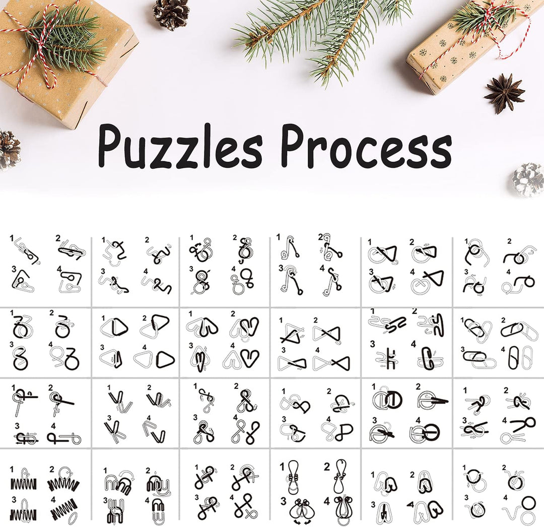 Awutzut Puzzle Adventskalender 2025 Knobelspiele für Kinder Erwachsene Weihnachtskalender Jungen Mäd
