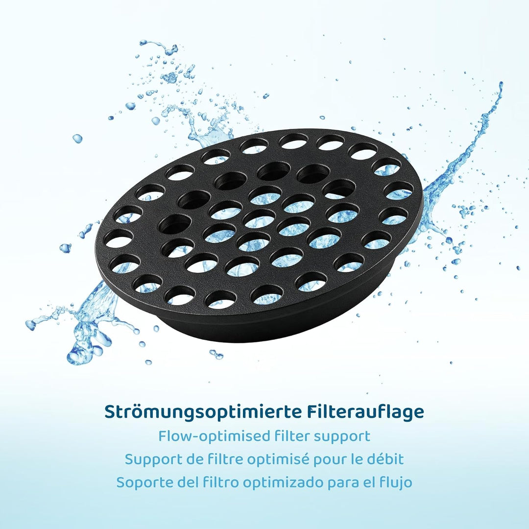 PureFlow LongLife Whirlpool-Filterkartusche 200 mm mit Cam-Lock Adapter – Feinstfilter, Bio-Aktivkoh