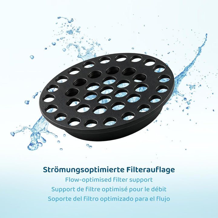 PureFlow LongLife Whirlpool-Filterkartusche 200 mm mit Cam-Lock Adapter – Feinstfilter, Bio-Aktivkoh
