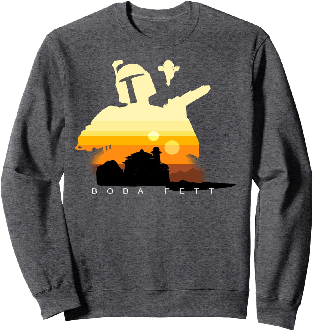 Star Wars Boba Fett Sunset Silhouette Sweatshirt