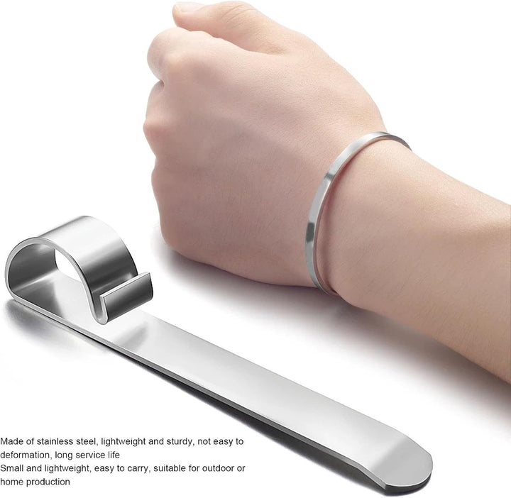 Jenngaoo 2 Stück Armband-Biegemaschine Edelstahl Biegezange