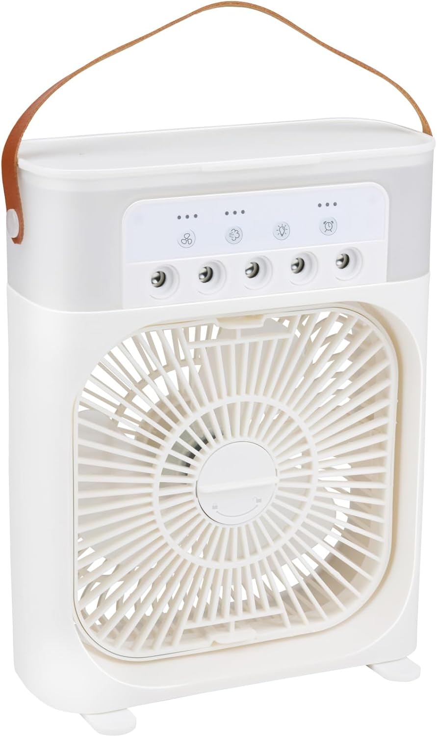 HAC24 Tischventilator mit Sprühnebel LED 7 Farben USB-C und Timer 450 ml Wassertank Ventilator