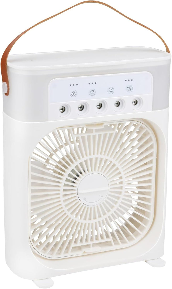 HAC24 Tischventilator mit Sprühnebel LED 7 Farben USB-C und Timer 450 ml Wassertank Ventilator