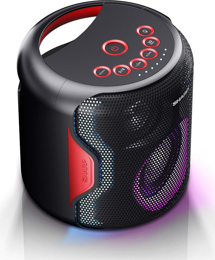 SHARP PS-919 (BK) Partylautsprecher, 14 Stunden Wiedergabezeit, Bluetooth, TWS: Koppeln eines weiter