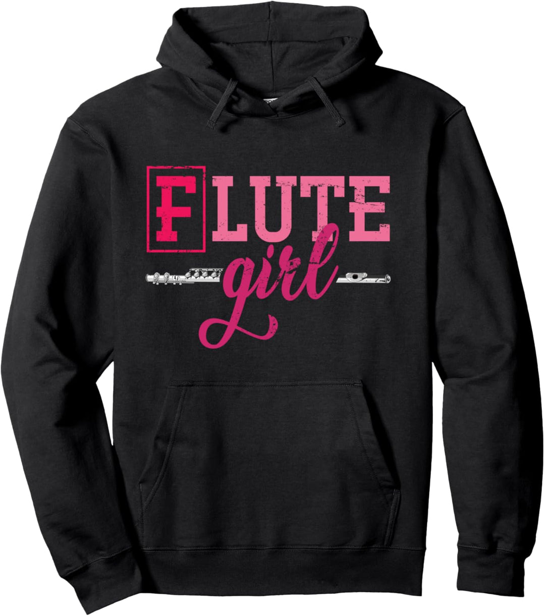 Orchester Musik Flötist Mädchen Damen Geschenk Flöte Pullover Hoodie