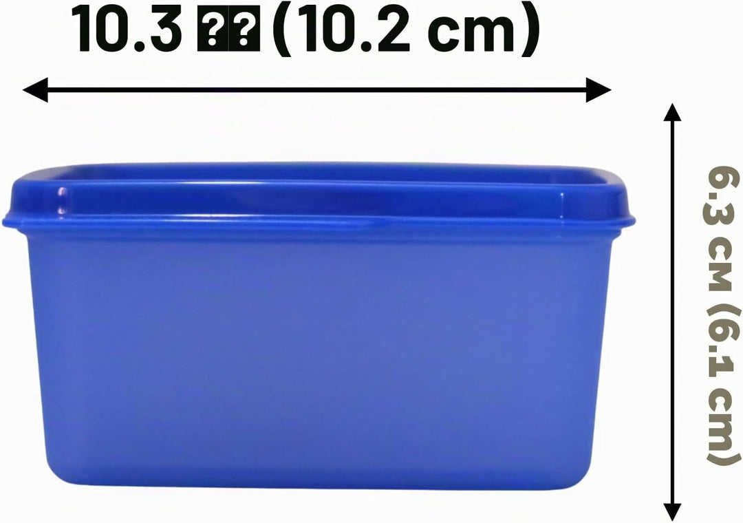 Tupperware Keep Tab Plastic Container Set, 500ml, Set of 4, Multicolour (TUP_B01AXR1M88)