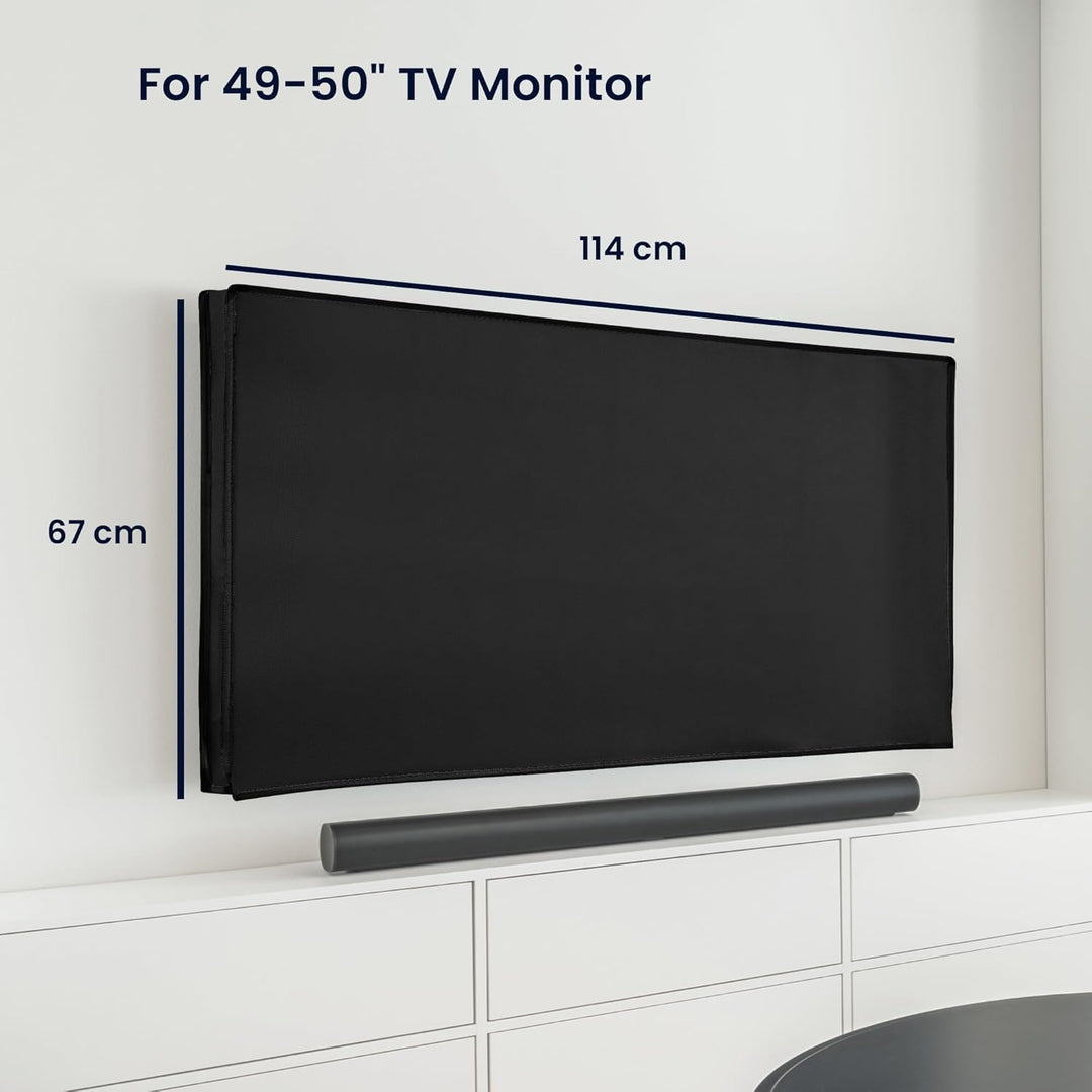 kwmobile 55" TV Abdeckung Indoor - Fernseher Hülle Bildschirmschutz Abdeckung - TV Bildschirm Staubs