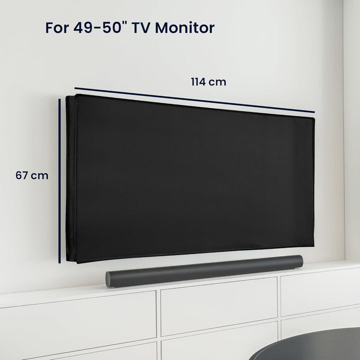 kwmobile 55" TV Abdeckung Indoor - Fernseher Hülle Bildschirmschutz Abdeckung - TV Bildschirm Staubs