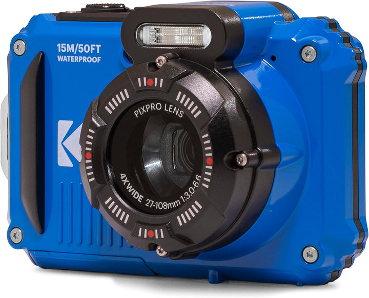 KODAK Pixpro WPZ2 - Digitalkamera Kompakt 16M Pixel, Wasserdicht bis 15m, Stossfest, Video 720p, LCD