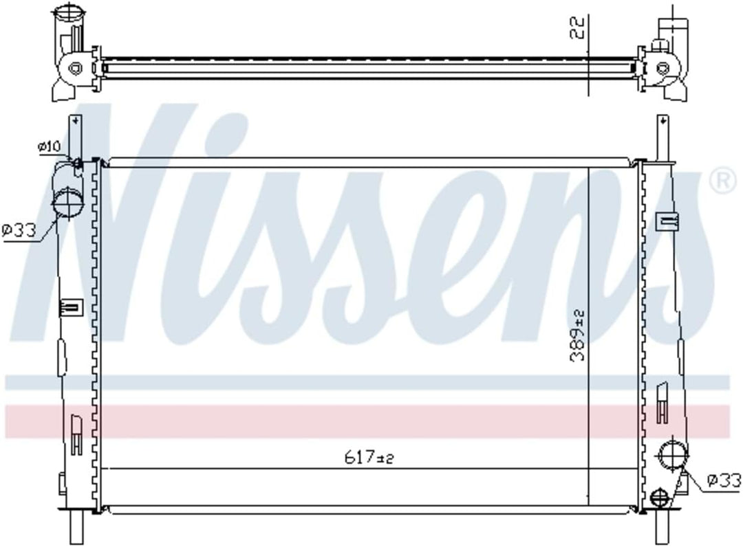 Nissens 620411 Kühler, Motorkühlung