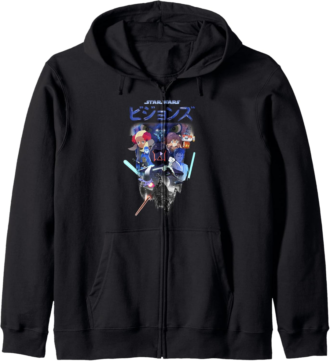 Star Wars Visions Group Shot Logo V-3 Kapuzenjacke