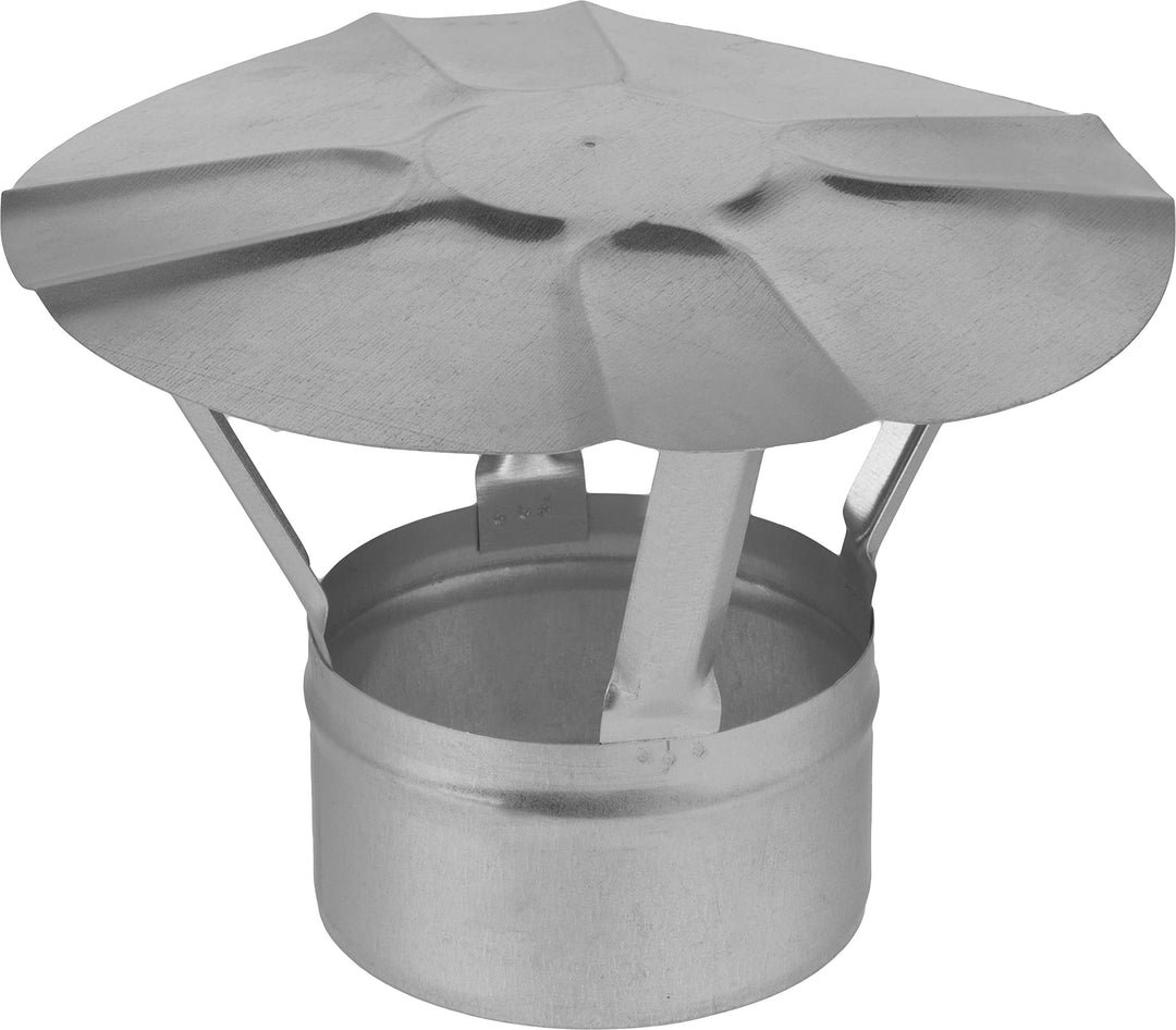 Regenhaube Kaminabdeckung Kaminrohr Regenhut Verzinkt für Ofenrohr (Ø 200mm)