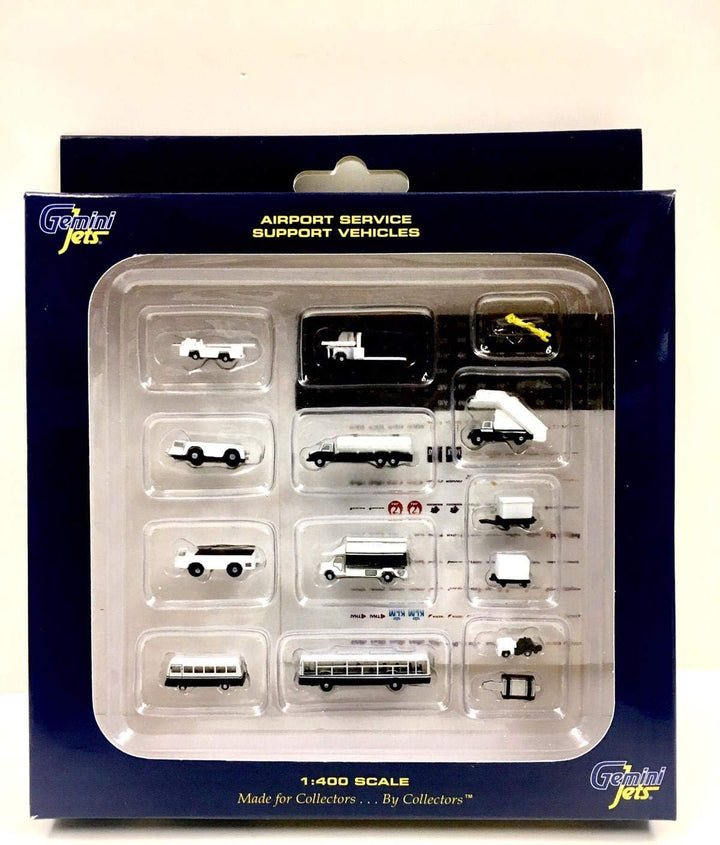 GeminiJets Ground Airport Service Support Fahrzeuge Zubehör 1:400 14-teilig