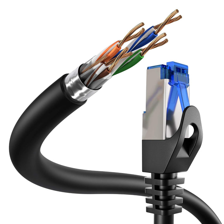 KabelDirekt – 5X 15m – Netzwerk, Ethernet, LAN &amp; Patch Kabel (überträgt maximale Glasfaser Geschwind