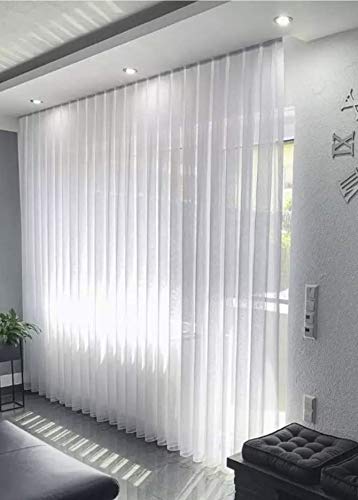 Fertiggardine weiss Store (Breite 120 cm Länge 240 cm), Breite 120 cm Länge 240 cm
