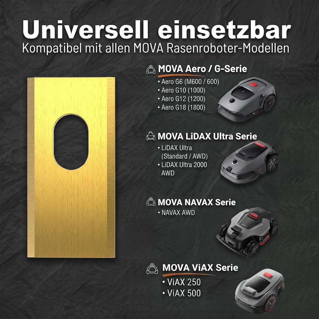 HAUSPROFI 60x Titan Ersatzmesser Ersatzklingen für MOVA Aero (600/1000/1200/1800), LiDAX Ultra, NAVA