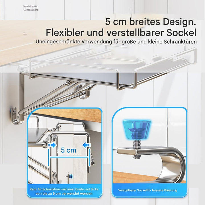 Generisch Arbeitsplatten-Erweiterung Für Küchen | Faltbarer Edelstahl-Küchenhelfertisch,Höhenverstel