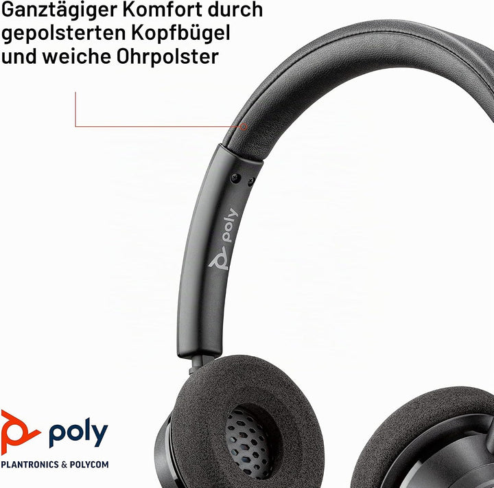 Plantronics – Blackwire 3320 USB-A (Poly) – kabelgebundenes Zwei-Ohr Headset (Stereo) mit Mikrofonar