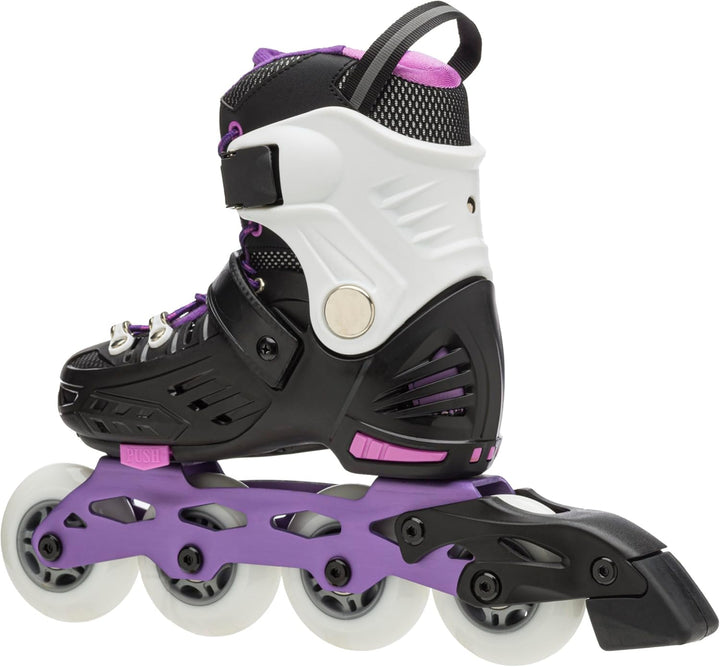 FILA SKATES Kid Nrk G Junior Inline Skate L 36-39 BLACK/VIOLET/PINK, L 36-39 BLACK/VIOLET/PINK