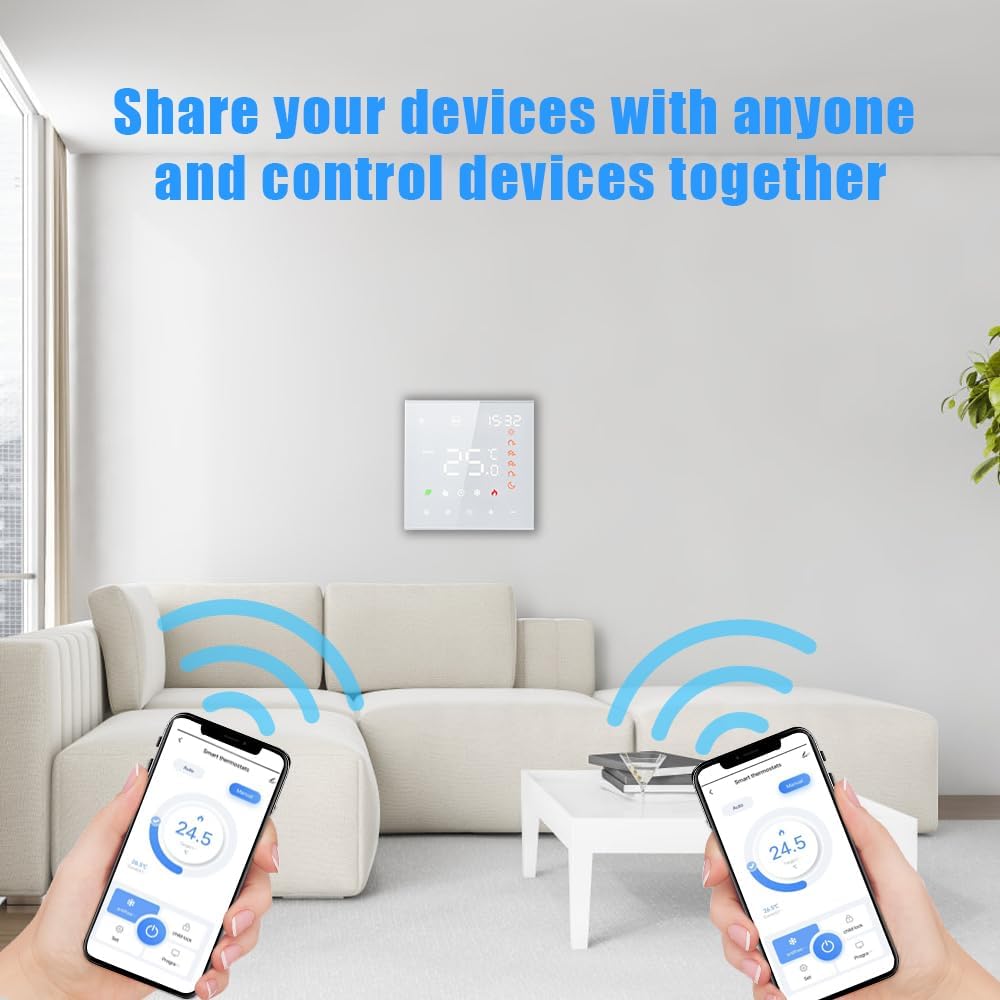 2023 Irishom WiFi Thermostat Raumthermostat Elektrische Fussbodenheizung Wchentlich Programmierbar E