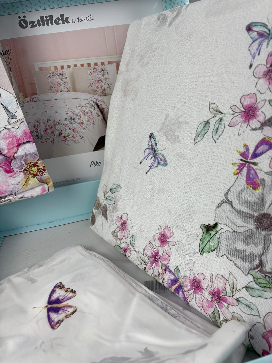 Özdilek Single Ranforce Pique-Set Mariposa Lila