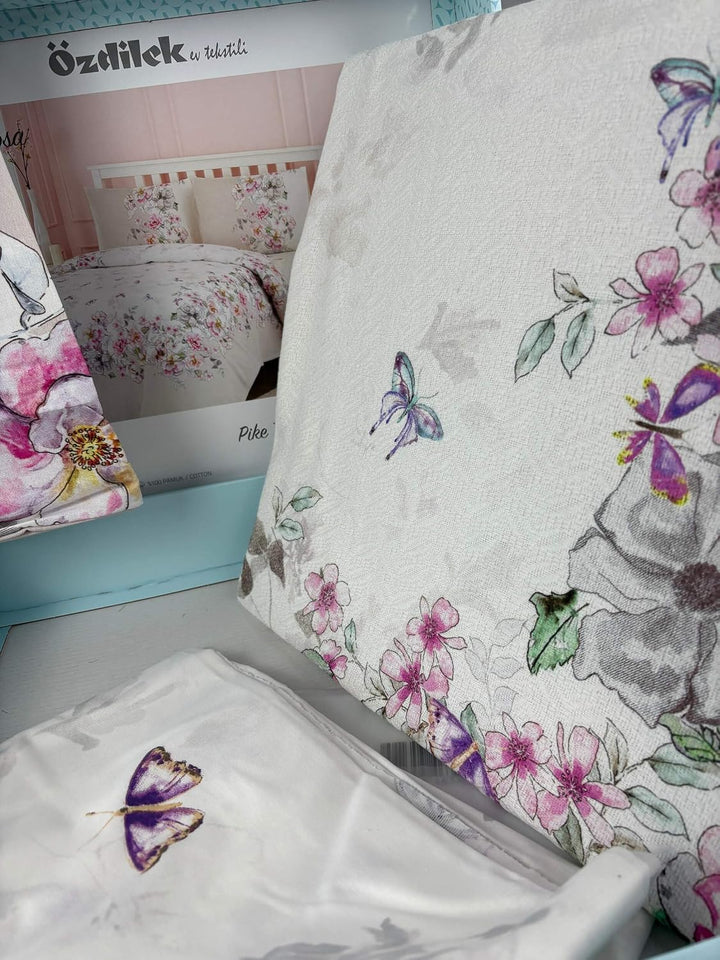 Özdilek Single Ranforce Pique-Set Mariposa Lila