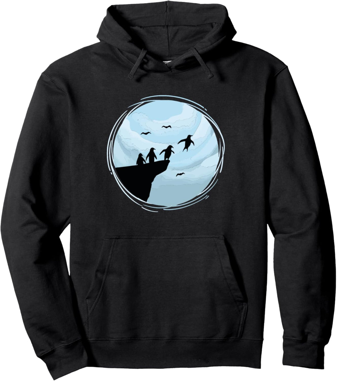 Pinguine machen den Sprung Pullover Hoodie