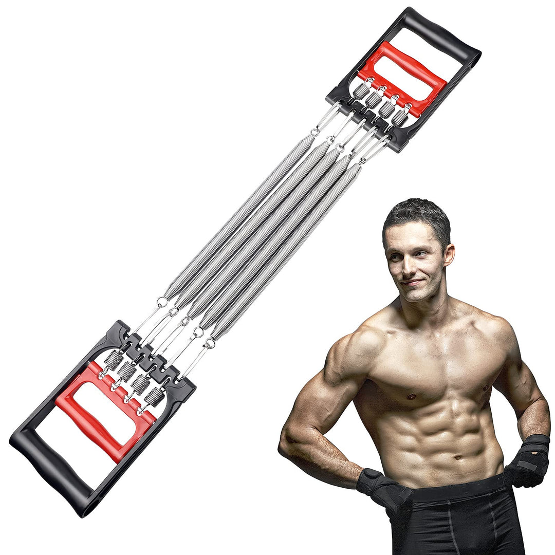 Chest Expander Verstellbar, Fitness Expander, Brust Expander für Männer &amp; Frauen, mit 5 Frühjahrs-Mu