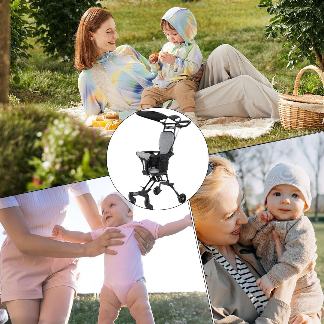 Stroller for Airplane Travel, Easy-Collapse Toddler Stroller, Travel Toddler Stroller for Families,