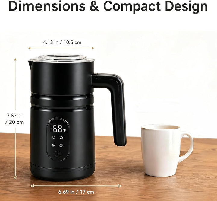 Electric Milk Frother 4-in-1 Milk Frother and Warmer 304-Stainless