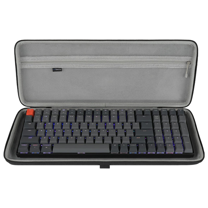 Geekria 90%-96% Tastaturhülle, Hartschalen-Reisetragetasche für 100 Tasten Computer mechanische Gami