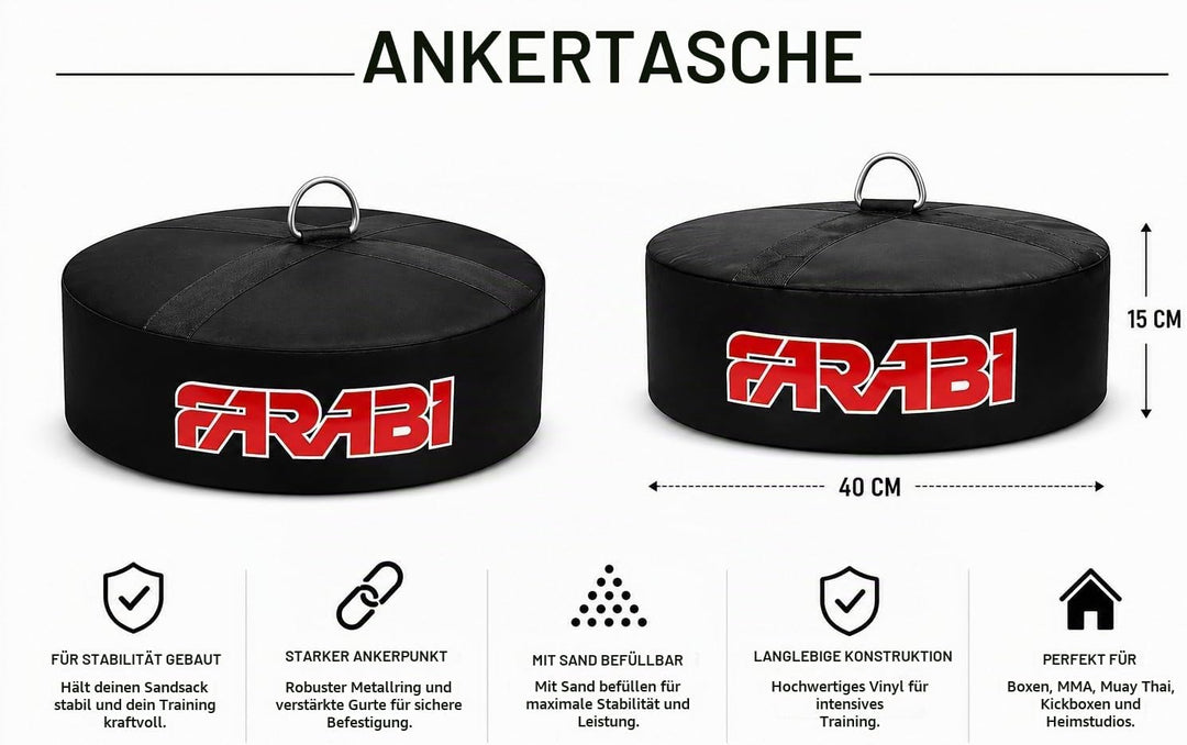 Farabi Double End Anchor Bag Wand-Decken-Halterung