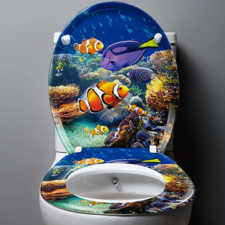 ACXIN WC Sitz mit Absenkautomatik Oval Toilettensitz Antibakteriell Klodeckel Universal Grösse WC Kl