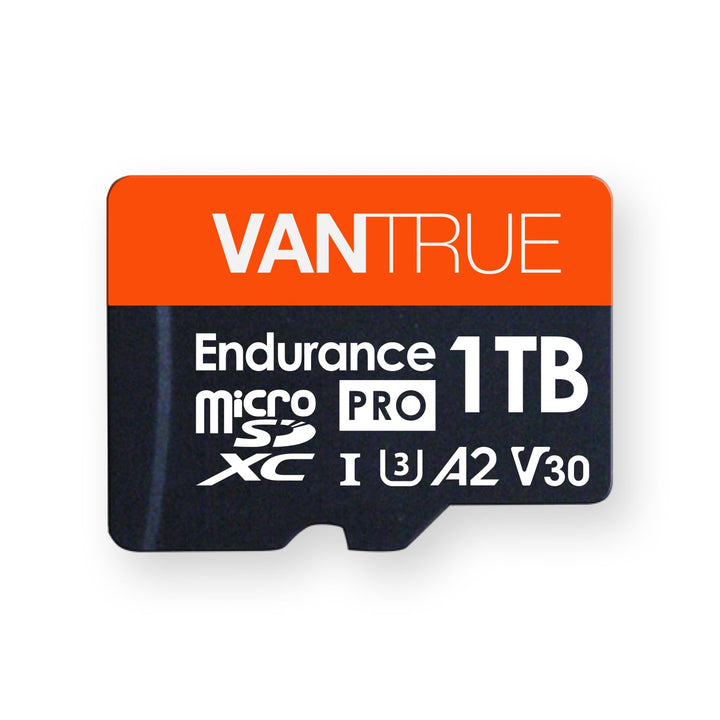 VANTRUE 1TB microSD Speicherkarte, UHS-I U3 4K, inkl. Adapter, Kompatibel mit Dashcam, Smartphone, T