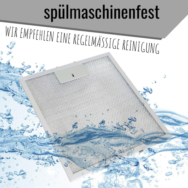 Metallfettfilter für Dunstabzugshauben, 318x258mm, Fettfilter mit Metallgitter für Küchenabzugshaube