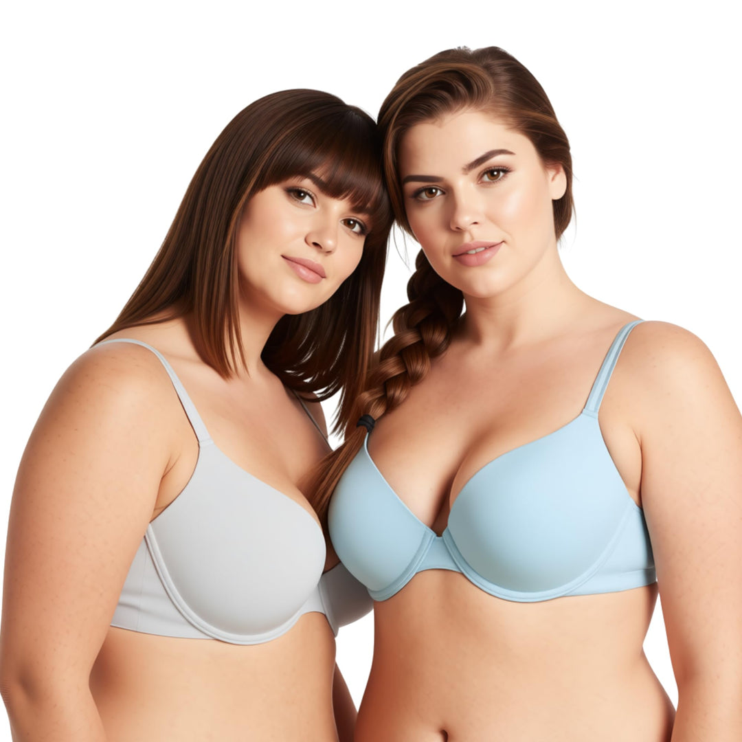 Curve Muse Bügel vorne schliessen BHS-x1 oder x2 75C Licht Blau, Licht Grau(2er Pack), 75C Licht Bla