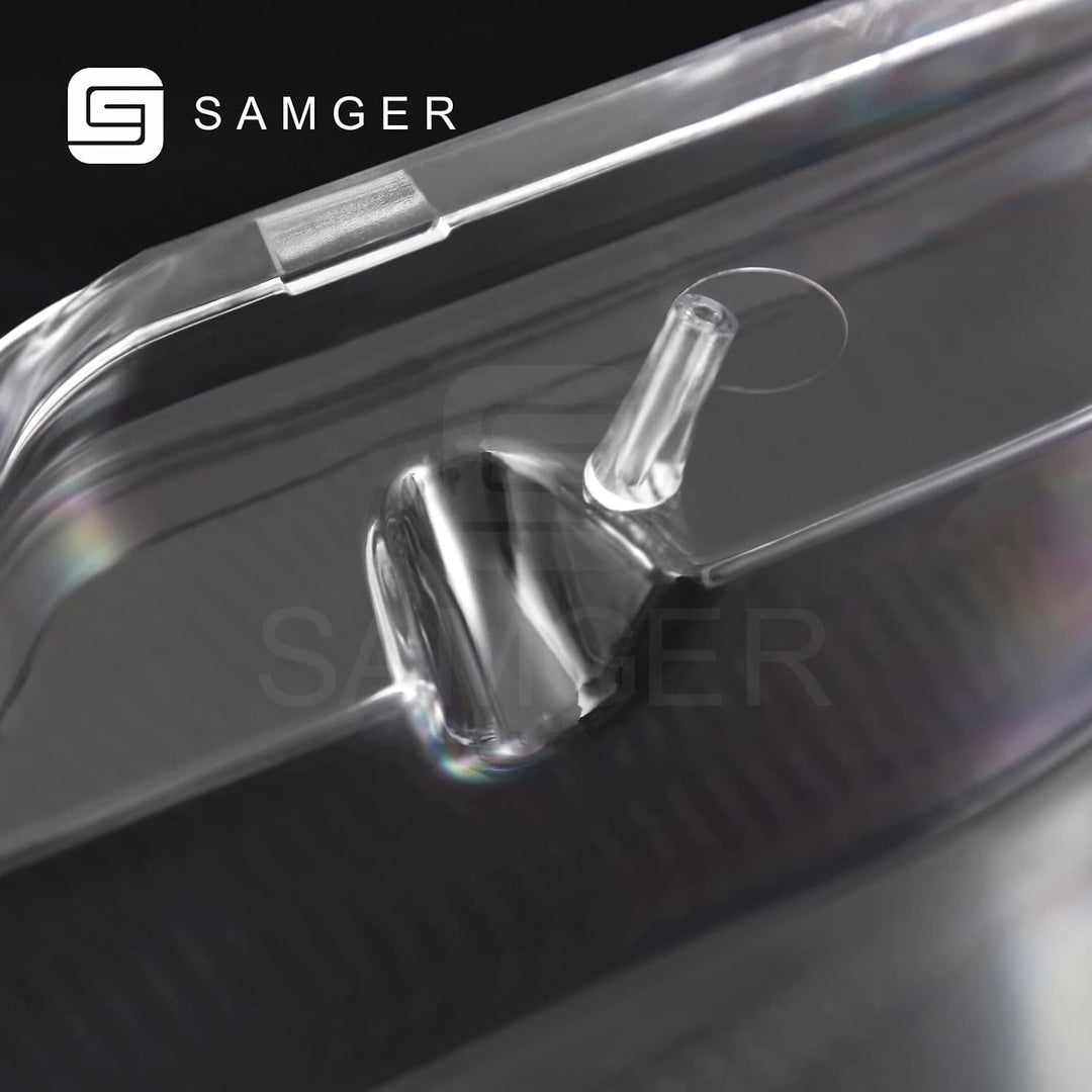 Samger 2 Stück Lichtscheibe Scheinwerfer Abdeckung Frontscheinwerfer Linsenabdeckung Für 2005-2008 B